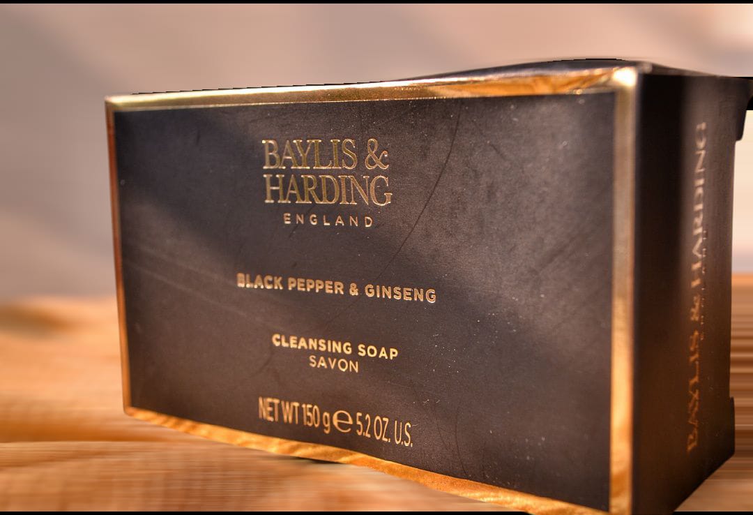 Baylis & Harding England – Black Pepper & Ginseng Cleansing Soap (150 g)